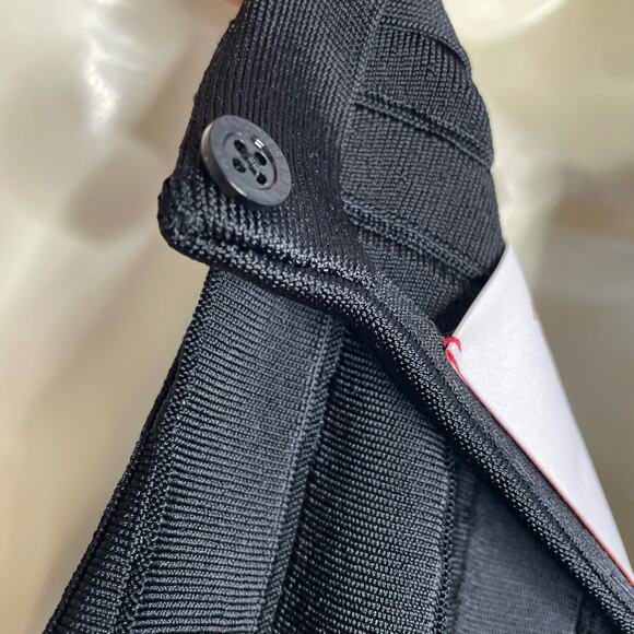 CAROLINA HERRERA Pleated Stretch-knit Midi Dress Fit Flare Elegant Minimalist L - Picture 12 of 16